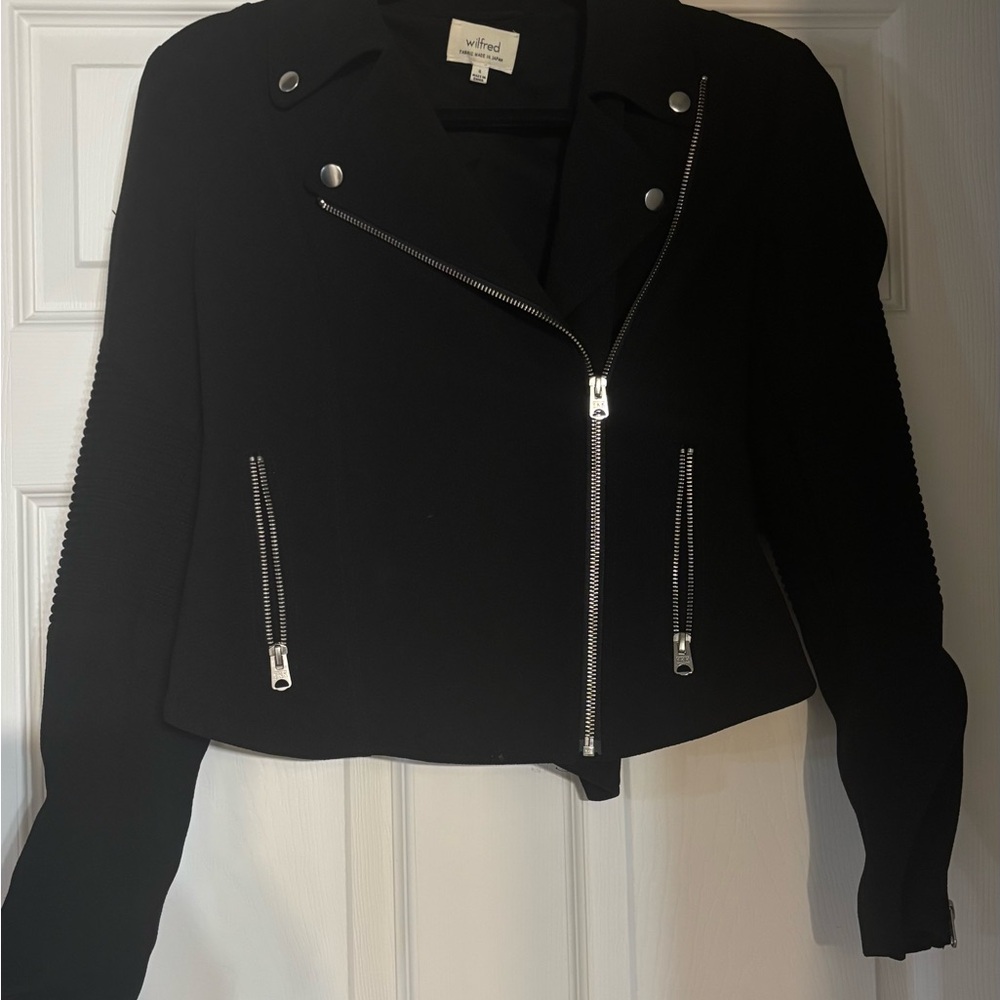 Wilfred Black Blazer Modern Asymmetrical Design